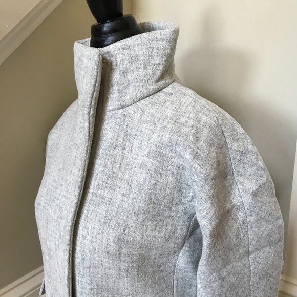 NWOT JCREW NEW Cocoon Coat Jacket Womens 00 P Petite Italian Stadium Cloth Wool - Picture 9 of 14